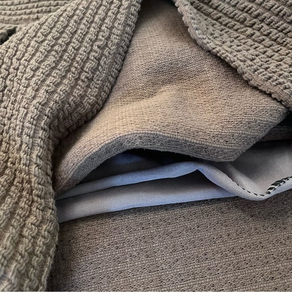 Authentic Rabbit Fur A-Line Mini Scoop Neckline Stretch Dress Brown Small - Picture 13 of 13